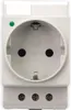 Reltech DIN-Schienen-Steckdose 230 V, 16 A, LED, grau, 1 Produktbild-Vorschau 1
