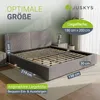 Juskys Polsterbett Salerno 180 x 200 cm, Cord Design & Produktbild-Vorschau 3