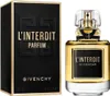 A bottle of Givenchy L'Interdit Parfum and its packaging are displayed against a white background. Podgląd zdjęcia produktu