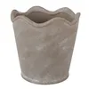 Clayre & Eef Blumentopf Ø 13x12 cm Grau Keramik Produktbild-Vorschau 1
