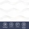 A product image with icons and text describing features, set against a white background with a dark blue footer. Produktbild-Vorschau