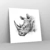 Poster - Poster ohne Rahmen - Nashorn Porträt Grafik - Produktbild-Vorschau 7