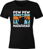 Damen T-Shirt Spruch Pew Pew Madafakas Katze Cat crazy Produktbild-Vorschau 2