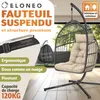 Fauteuil suspendu ELONEO avec support, fauteuil à bascule Voir les images du produit 2