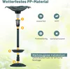 COSTWAY Mangeoire pour oiseaux avec lampe solaire, pot de Voir les images du produit 5