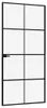 vidaXL Porta interna nera 93x201,5 cm vetro temperato e Anteprima dell’immagine prodotto 4