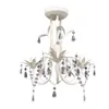 vidaXL Plafonnier en cristal Lustre 2 pcs. Blanc élégant Voir les images du produit 1