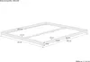 Weißes Niederflurbett 200x200 extra flach Holzbett Kiefer Produktbild-Vorschau 3