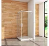 AICA 80x80x185cm 5mm ESG Eckeinstieg Schiebetür eckdusche Produktbild-Vorschau 2