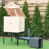 ADGO fumoir en bois d'aulne, fumoir avec abri pour viande Voir les images du produit 2