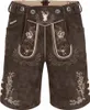Pantaloni corti in pelle tradizionali da uomo PAULGOS - HK3 Anteprima dell’immagine prodotto 5