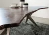 MASSIVMOEBEL24 | Table à manger 160x90 Acacia laqué Gris Voir les images du produit 5