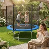 Trampolina ogrodowa dla dzieci 8FT 252cm FUNFIT z siatką Podgląd zdjęcia produktu 13