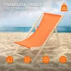 ECD Germany 4x skládací dřevěné lehátko, oranžové, do 120 Náhled obrázku produktu 2