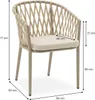 A diagram showing the dimensions of a chair. Produktbild-Vorschau