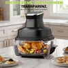 Tragbare Air Fryer Heißluftfritteuse, 4 l+4 l, 4-in-1: Produktbild-Vorschau 12