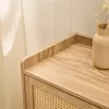 CALICOSY - Commode 1 porte 3 tiroirs avec façades en rotin Voir les images du produit 7