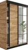 KIER FURNITURE Schiebegarderobe mit Spiegel, Eichenholz Produktbild-Vorschau 2