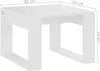 vidaXL Tavolino bianco 50x50x35 cm in materiale composito Anteprima dell’immagine prodotto 8