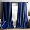 Set di 2 tende oscuranti Tenda in velluto opaco Nastro Anteprima dell’immagine prodotto 1
