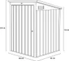 HOME DELUXE - Mülltonnenbox BASURA S - Maße 104 x 101 x 134 Produktbild-Vorschau 4