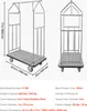 Carrello portabagagli per hotel VEVOR, portata 362 kg, Anteprima dell’immagine prodotto 7