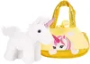 Brubaker unicorno di peluche bianco in borsetta - 20 cm - Anteprima dell’immagine prodotto 3