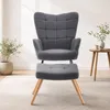 okwish moderner Schaukelstuhl mit Fußhocker und Produktbild-Vorschau 3