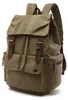 Zaino da trekking vintage in tela, con scomparto per laptop Anteprima dell’immagine prodotto 1