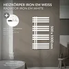Grzejnik łazienkowy LuxeBath Design, 500x1000 mm, biały, Podgląd zdjęcia produktu 2