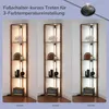 EDISHINE Stehlampe mit 4 Holz-Regal, LED Dimmbar Produktbild-Vorschau 2