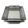 Edelstahl Grillkorb 20 x 20 x 4 cm Grill Gemüsepfanne BBQ Produktbild-Vorschau 2