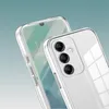 Two clear phone cases are shown against a gradient background. Produktbild-Vorschau
