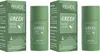 A collage of green skincare product packaging and containers. Náhled obrázku produktu