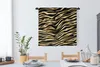MuchoWow® Wandteppich Wandbehang Muster - Zebra - Gold Produktbild-Vorschau 2