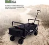 Bollerwagen faltbar mit Sonnendach Breitreifen Schwarz, Produktbild-Vorschau 7