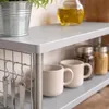 KESPER Dvoupatrová kuchyňská police šedá 55x20x38cm Náhled obrázku produktu 7