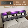 okwish Čalouněná postel 160×200 s LED osvětlením a čelem s Náhled obrázku produktu 5