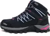 A single black hiking boot with pink and white accents, shown from the side against a white background. Voir les images du produit