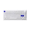 A white mechanical keyboard is shown against a white background. Voir les images du produit