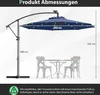 GOPLUS Sonnenschirm 300cm, Ampelschirm mit Produktbild-Vorschau 7