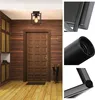 An entryway with a wooden door, wooden walls, and a ceiling light fixture. The image also includes close-up shots of the light fixture's components. Náhľad obrázku produktu