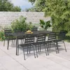 vidaXL Gartentisch Anthrazit 200x100x71 cm Stahl Produktbild-Vorschau 2