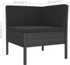 vidaXL 5-tlg. Garten-Lounge-Set mit Auflagen Poly Rattan Produktbild-Vorschau 7