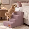MILLYBO Hundetreppe aus Cord – Haustiertreppe für Hunde & Produktbild-Vorschau 5