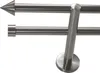 Gardinenstange Set Edelstahl Look Metall Ø 16mm zur Produktbild-Vorschau 1