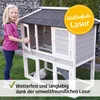 zooprinz Hasenstall Stadtvilla wetterfestes Bitumendach Produktbild-Vorschau 6