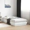 vidaXL Postel White 90x190 cm Dřevěný materiál Náhled obrázku produktu 2