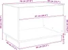vidaXL Couchtisch mit Infinity-LED Grau Sonoma 70x50x50 cm Produktbild-Vorschau 8