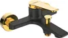 Wannenarmatur Armatur Schwarz / Gold Design Mischbatterie Produktbild-Vorschau 1